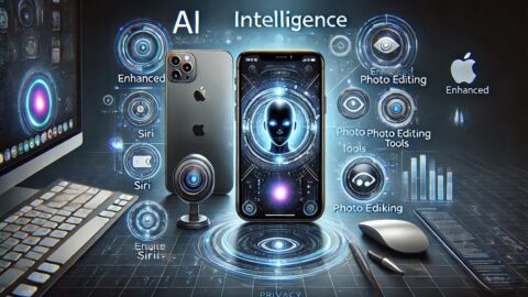 Apple Intelligence features on iPhone, iPad, and Mac with enhanced Siri and privacy-first AI tools.