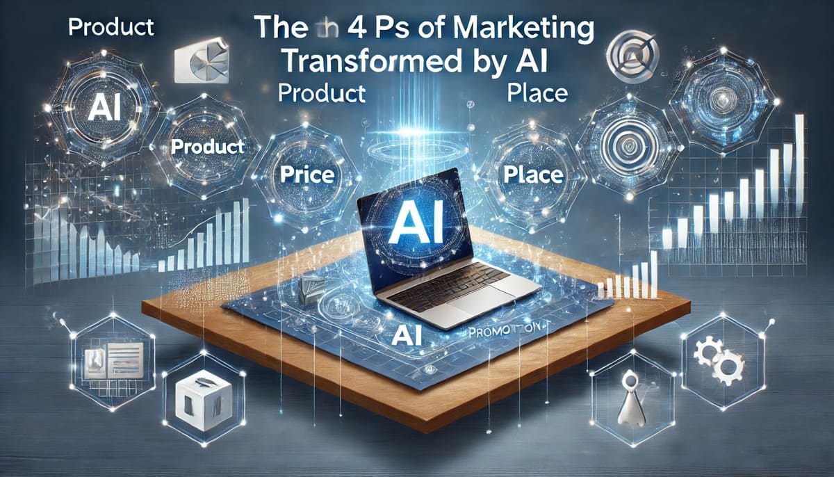 4 Ps of Marketing in AI Era - Product, Price, Place, Promotion Enhanced by AI