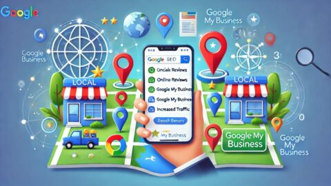 Illustration showing the benefits of local SEO for small businesses