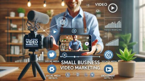 Small business owner creating a product demo video with a smartphone.