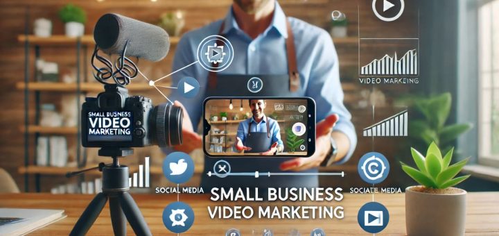 Small business owner creating a product demo video with a smartphone.